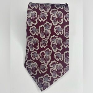 Giorgio Armani Silk Vintage Geometric Shape Neck Tie